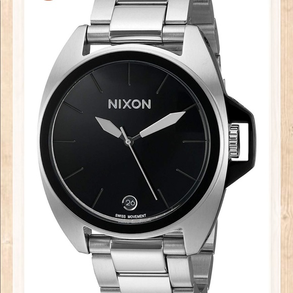 Nixon Anthem Reign Supreme Chrome Watch 43mm NEW
